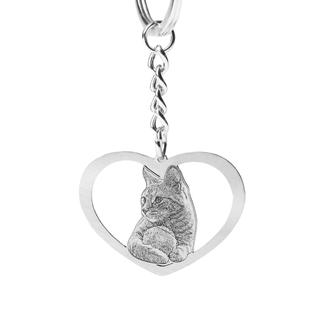 Chaveiro Personalizado Pet - Love Cat