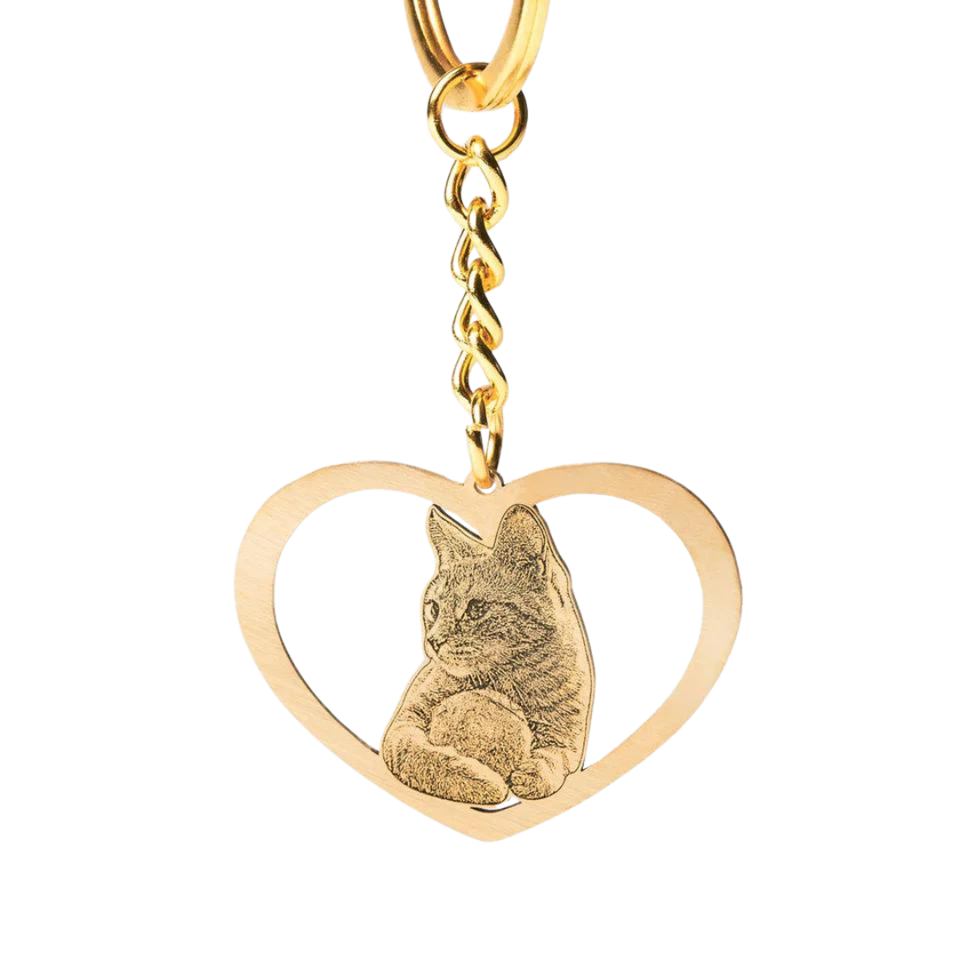 Chaveiro Personalizado Pet - Love Cat