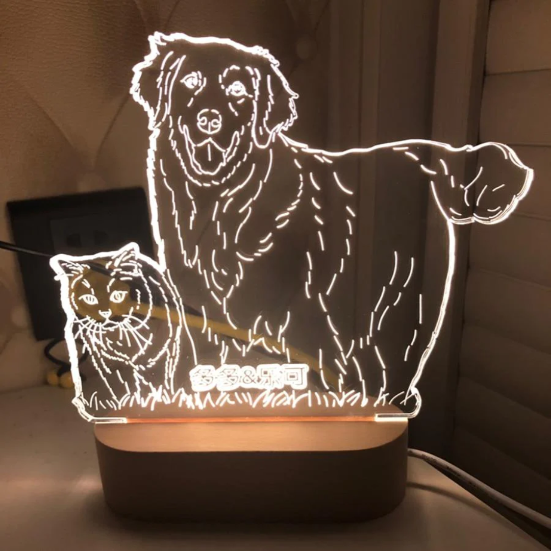 Luminária 3D Personalizada Pet Royal